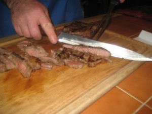 Slicing Steak