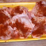 Chicken covered with Paprika