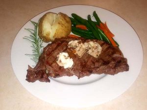 Steak with Compound Butter